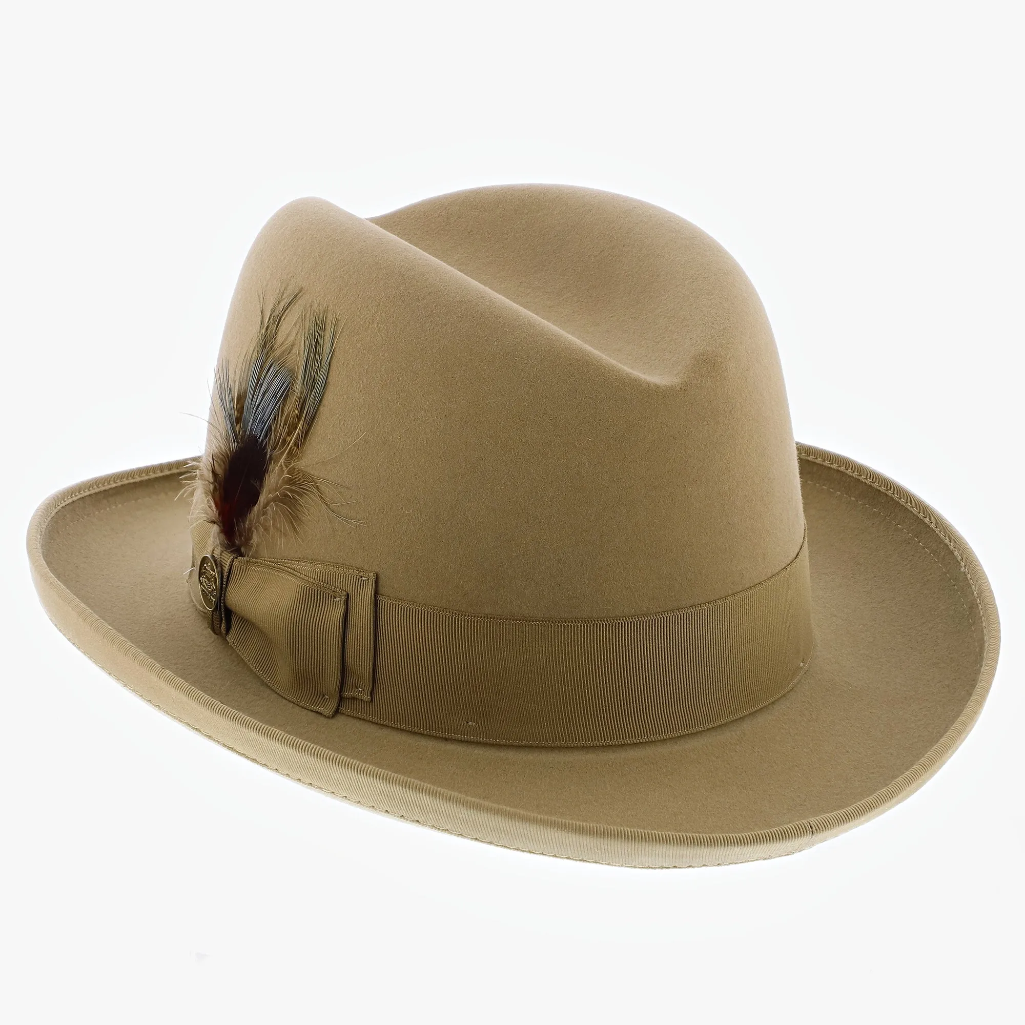 Homburg - Stetson Fur Felt Homburg Hat - TFHOMBB