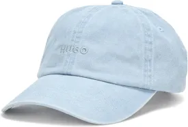 HUGO Men's Washed Out Small Logo Cotton Baseball Hat