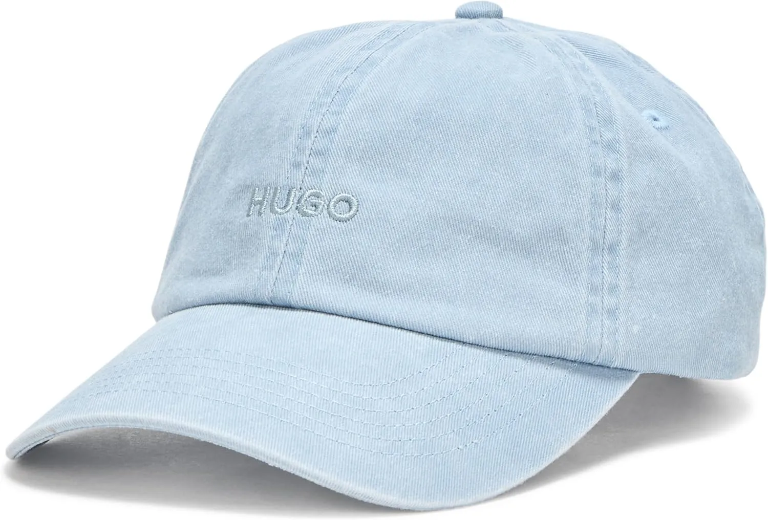 HUGO Men's Washed Out Small Logo Cotton Baseball Hat