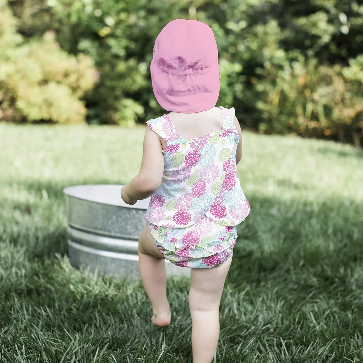 i Play Breathable Solid Flap Infant Baby Sun Protection & Swim Hat