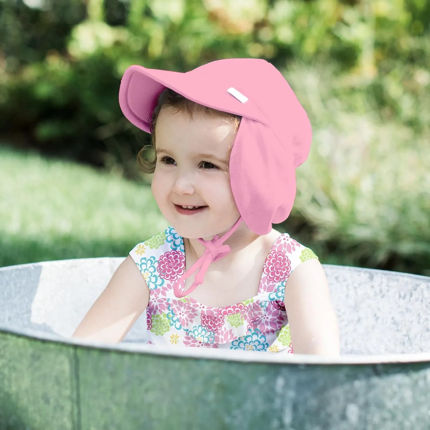 i Play Breathable Solid Flap Infant Baby Sun Protection & Swim Hat