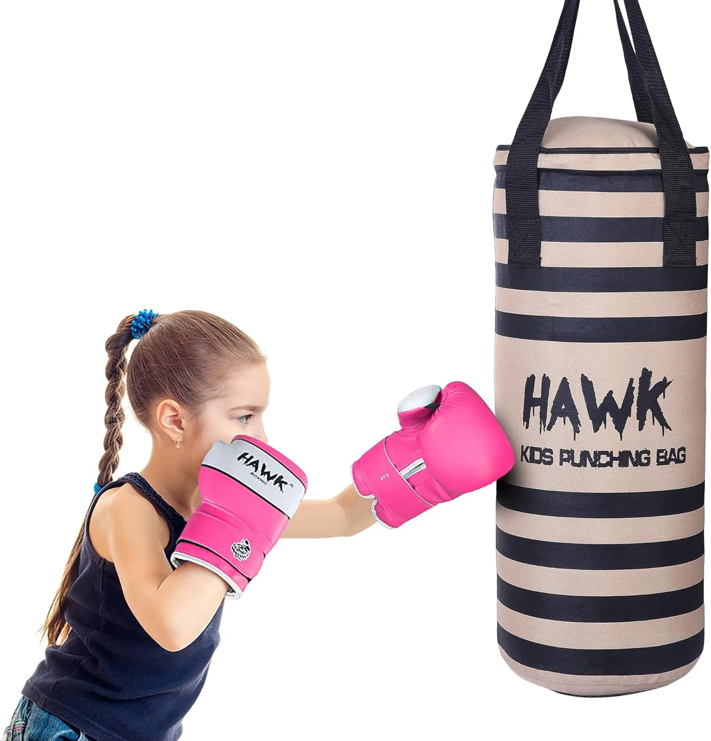 Kids Punching Bag for Kids Boxing Gloves MMA Training Fitness Workout Kickboxing Grappling Karate Heavy Target Bag UNFILLED