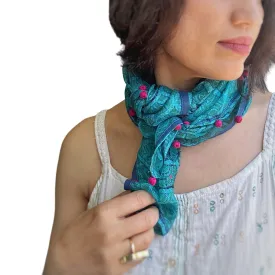 Kota Silk Square Turkish Ornament Scarf
