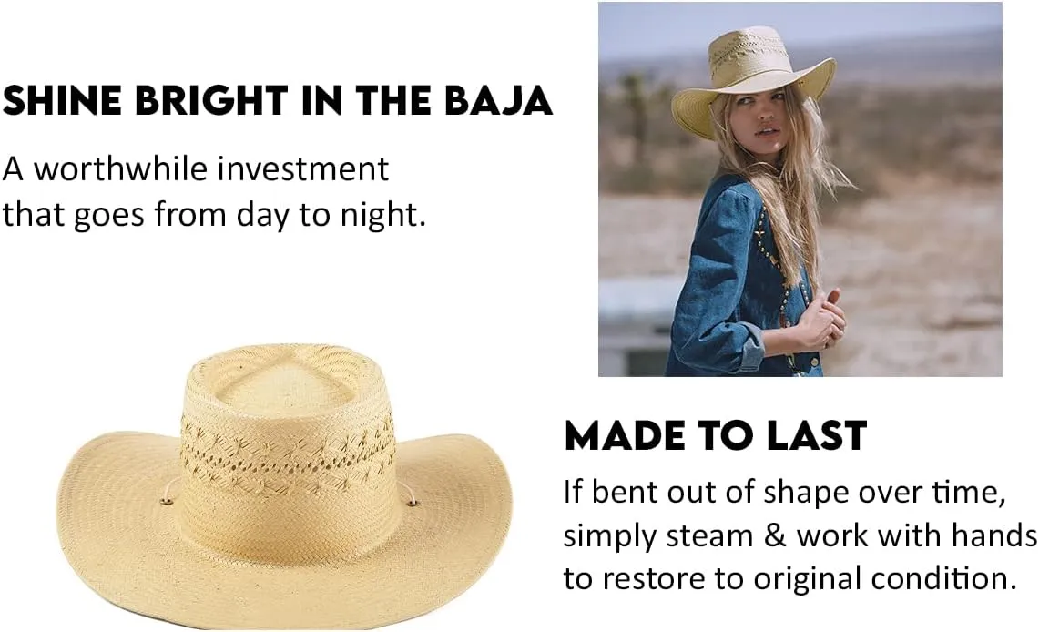 Lack of Color Women's The Baja Paper Straw Western Fedora Hat