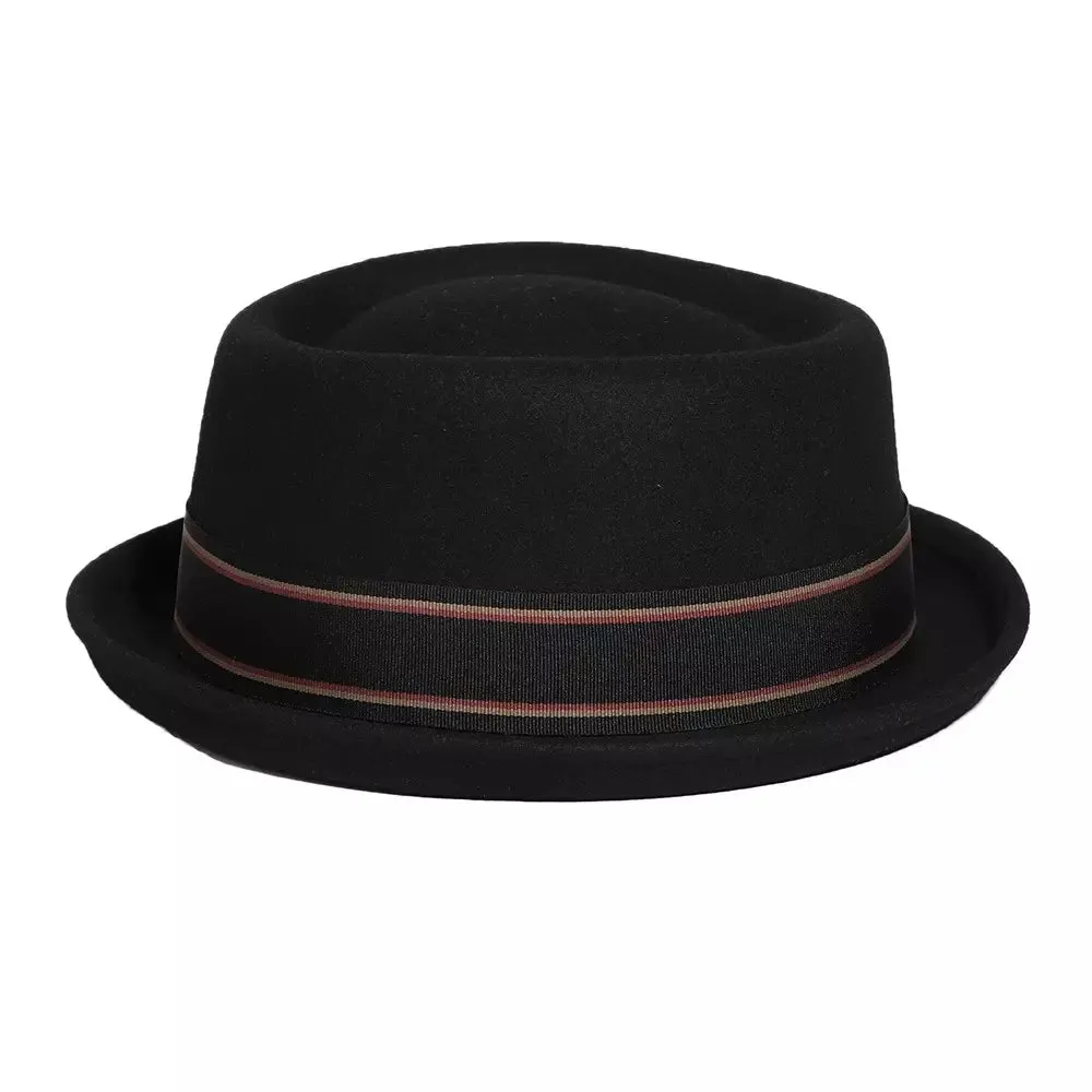 Le Mans Black Porkpie Hat
