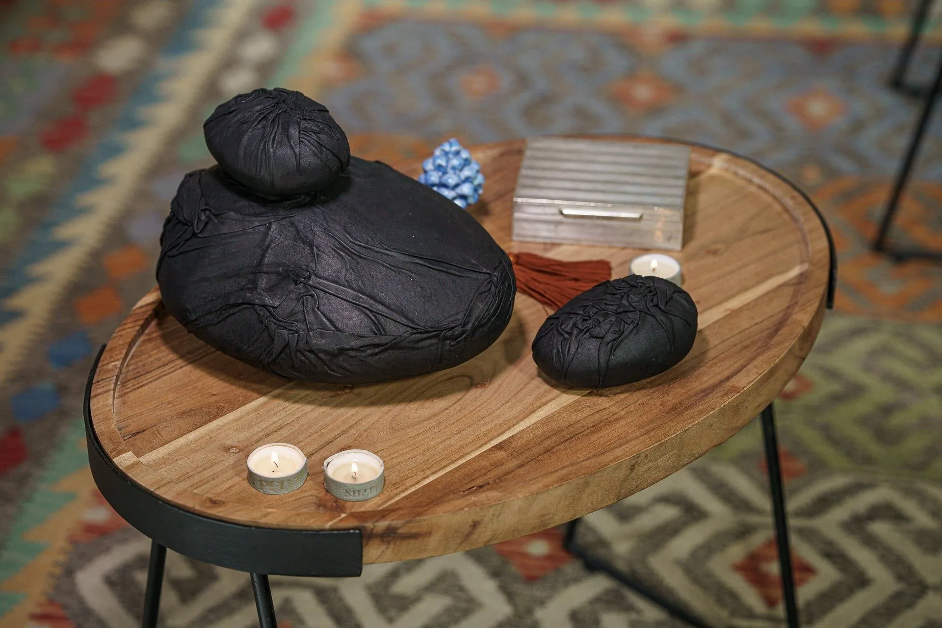 Leather Cremation Keepsake "Stone" - Exclusive Edition