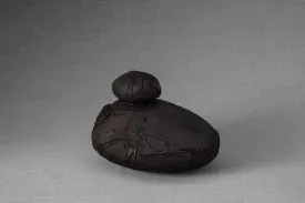 Leather Cremation Urn for Ashes "Stone" - Exclusive Edition