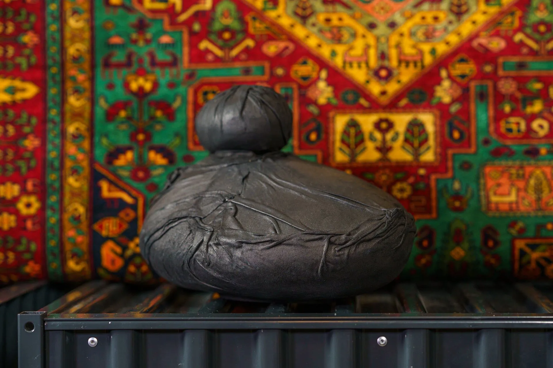 Leather Cremation Urn for Ashes "Stone" - Exclusive Edition