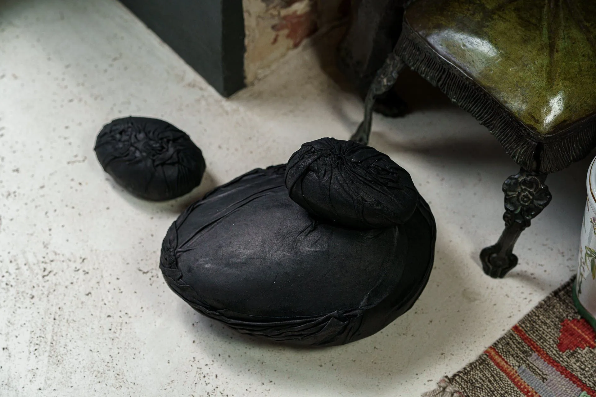 Leather Cremation Urn for Ashes "Stone" - Exclusive Edition