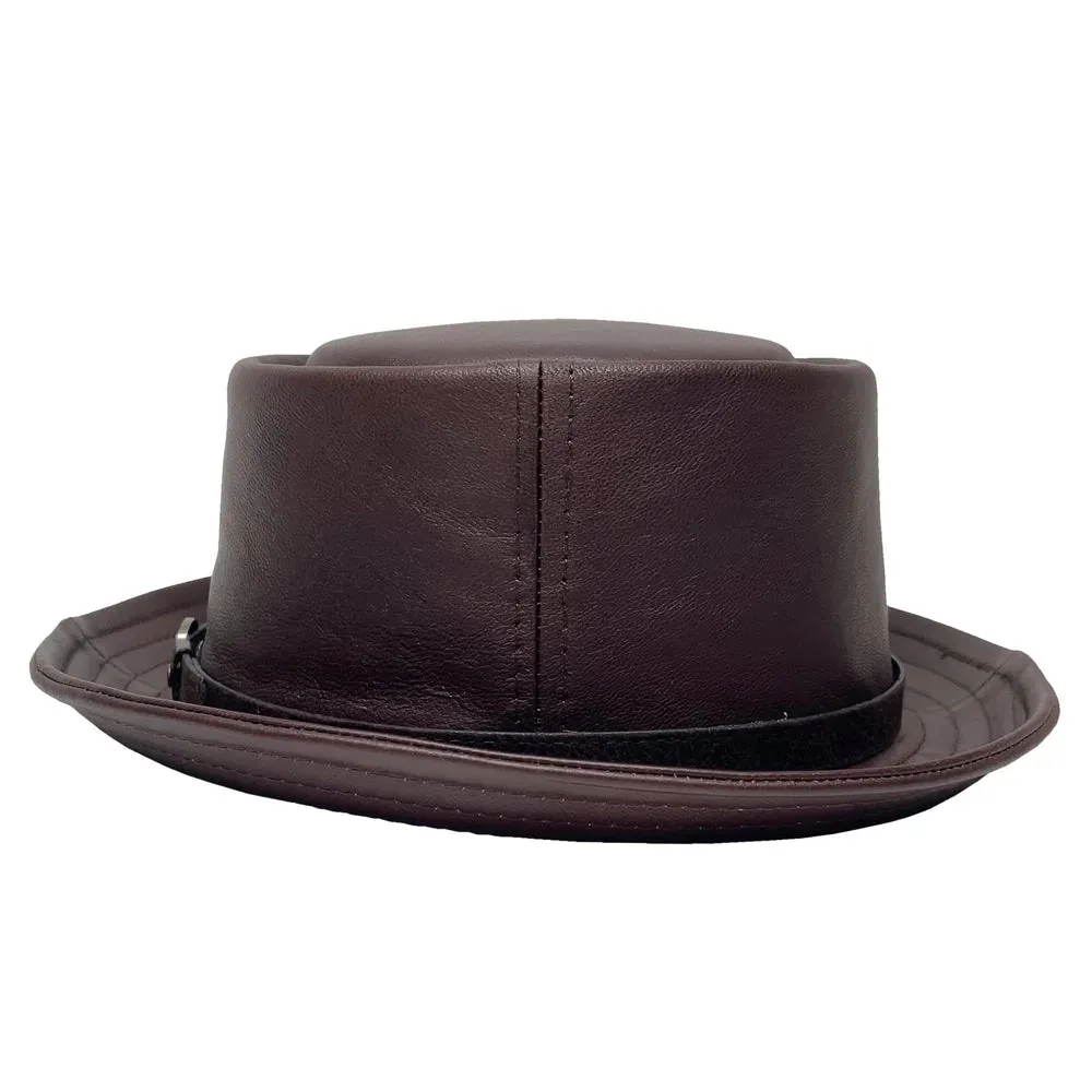 Leather Porkpie by American Hat Makers