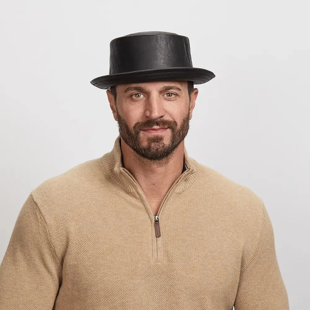 Leather Porkpie by American Hat Makers