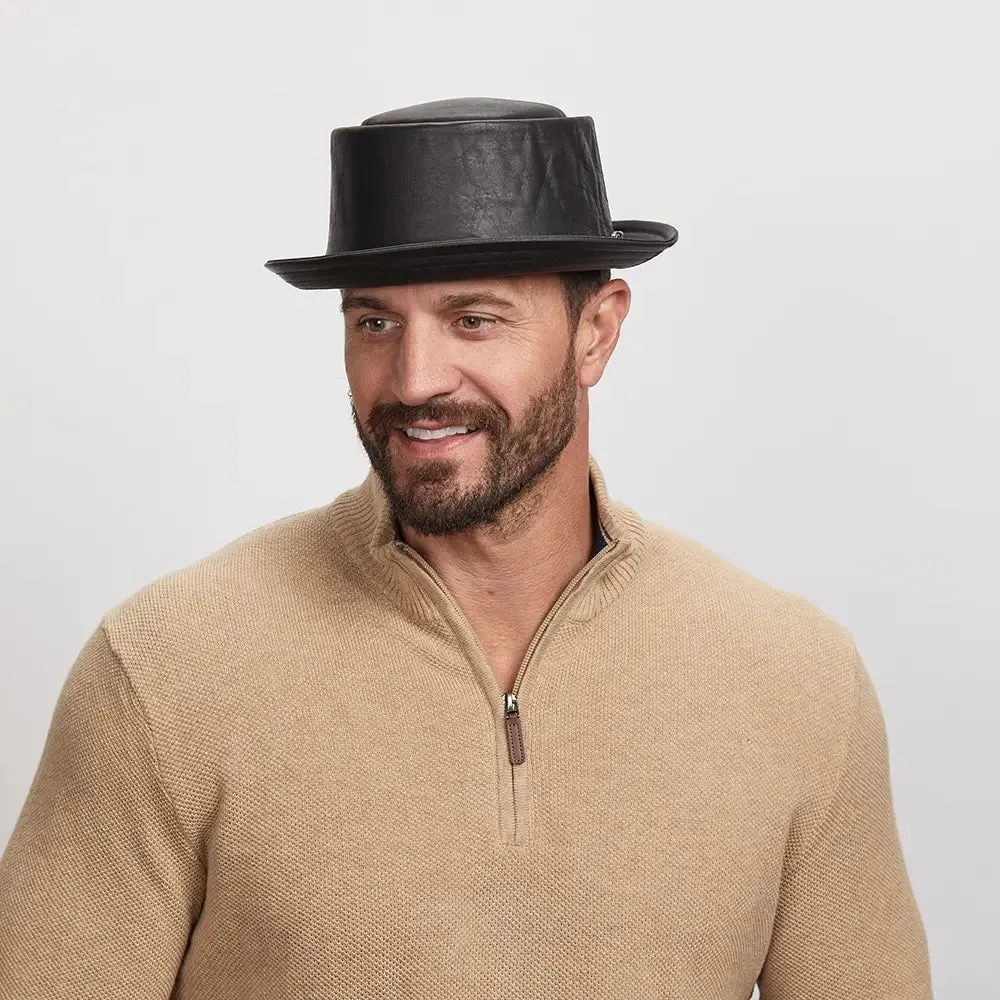 Leather Porkpie by American Hat Makers