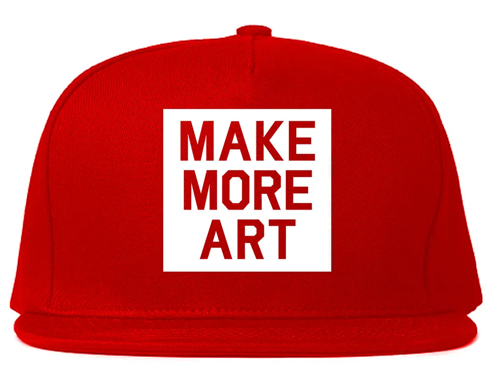 Make More Art Mens Snapback Hat