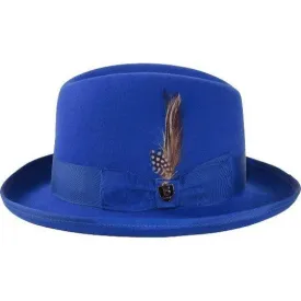 Men Bruno Capelo Dress Formal Hat Australian Wool Homburg Godfather GF108 Royal
