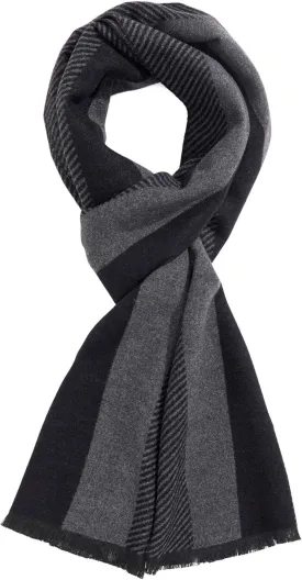 Men's Winter Warm Scarf Premium Cashmere Feel, Luxuriously Soft Long Plaid Pattern