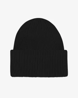 Merino Wool Hat - Deep Black
