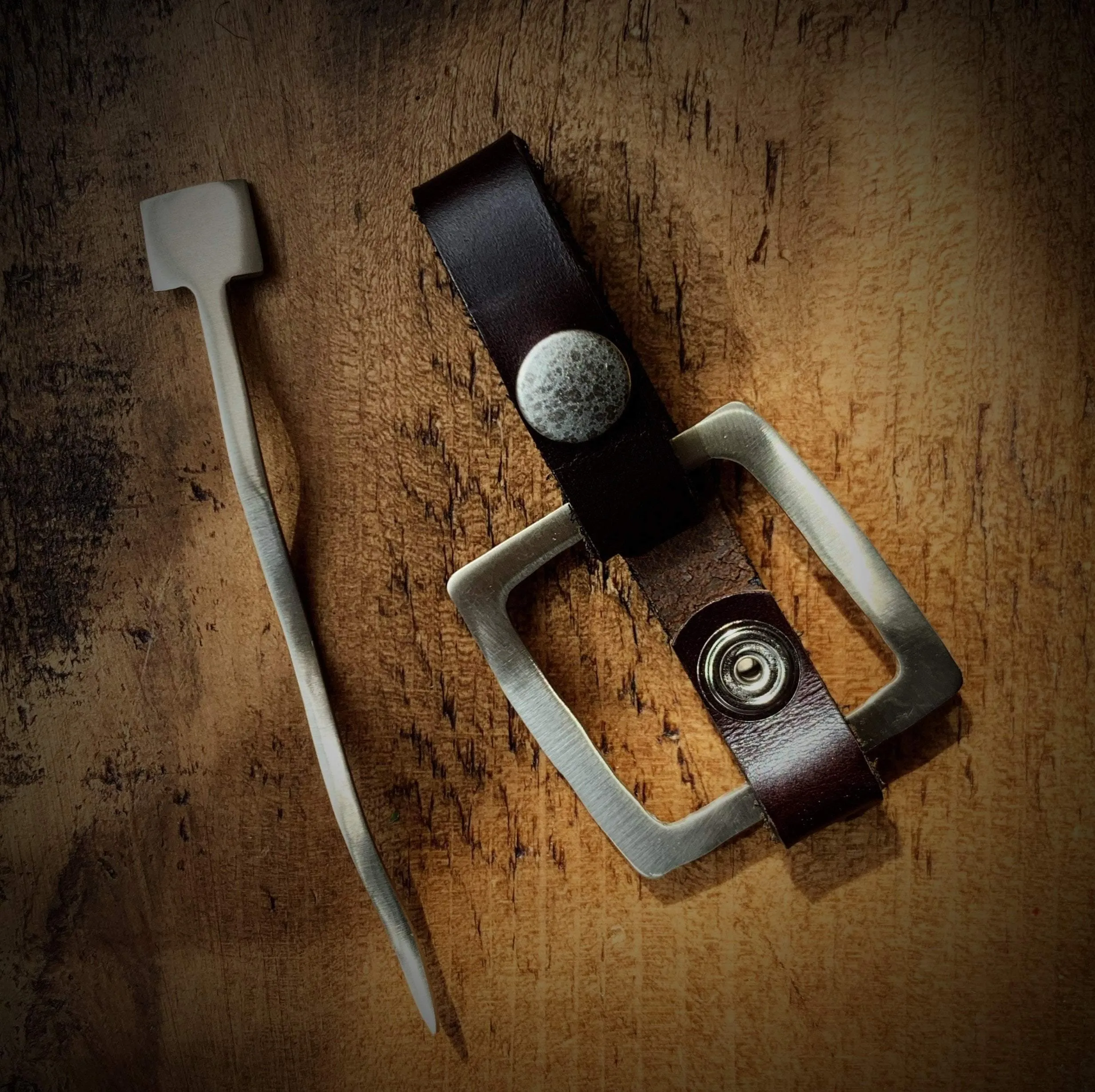 Mid Century Modern Square Cuff / Shawl Pin
