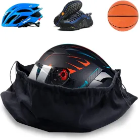 Motorcycle Helmet Bag Helmet Bag Welding Mask Hood Storage Large Storage Bag Velvet Cloth Packing Bag Black Velvet Pouch Bags with Drawstring for Riding Bicycle Sports Universal Tool Motorcycle