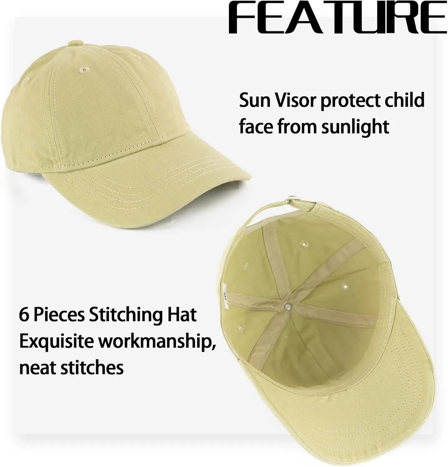 MT WORLD Toddler Baseball Hat Personalized Toddler Baseball Cap Soft Sun Hat Baby Trucker Hats for 2-6 Years Old Boys Girls