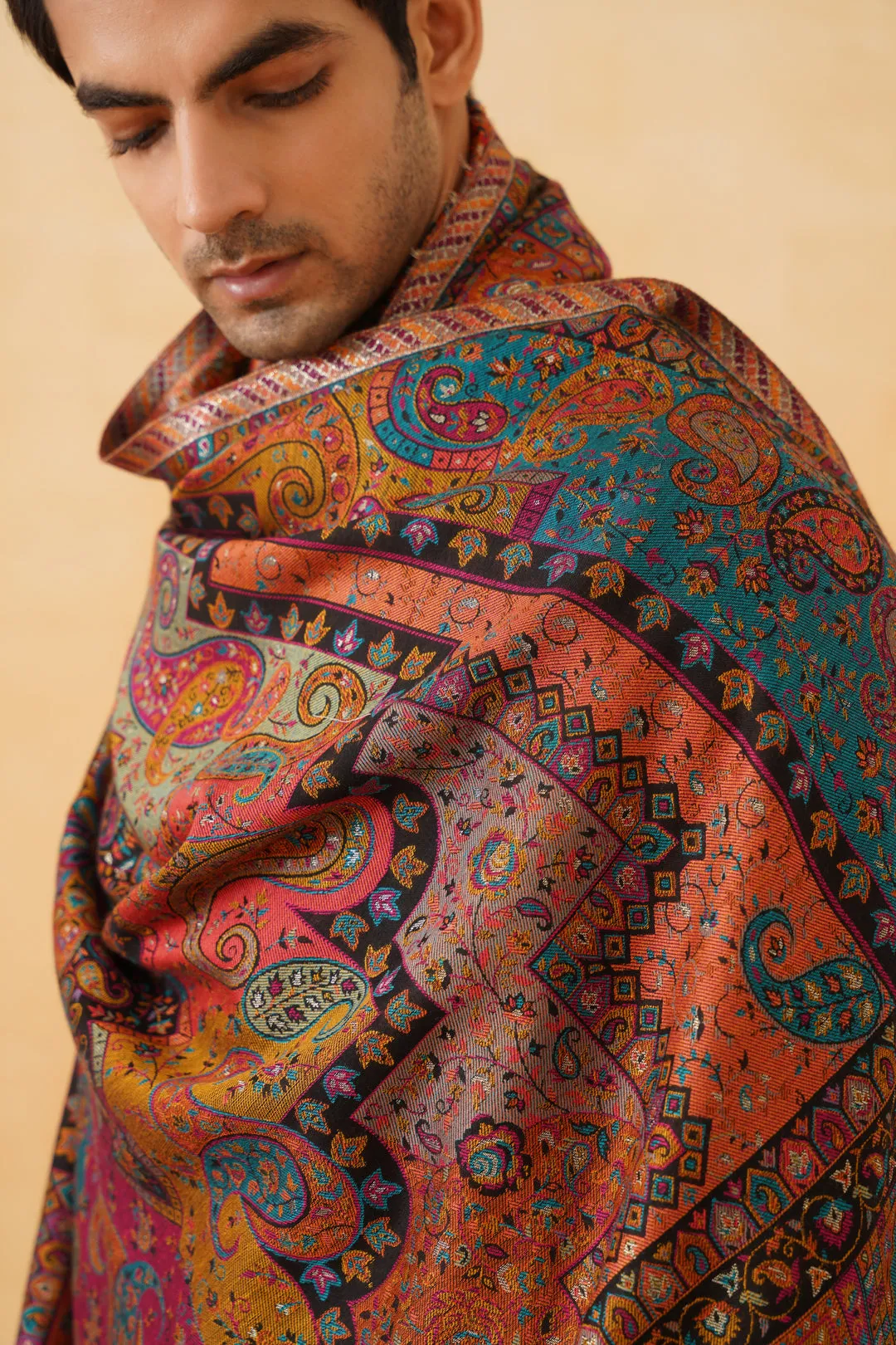 Multi Fusion Jamawar for Men