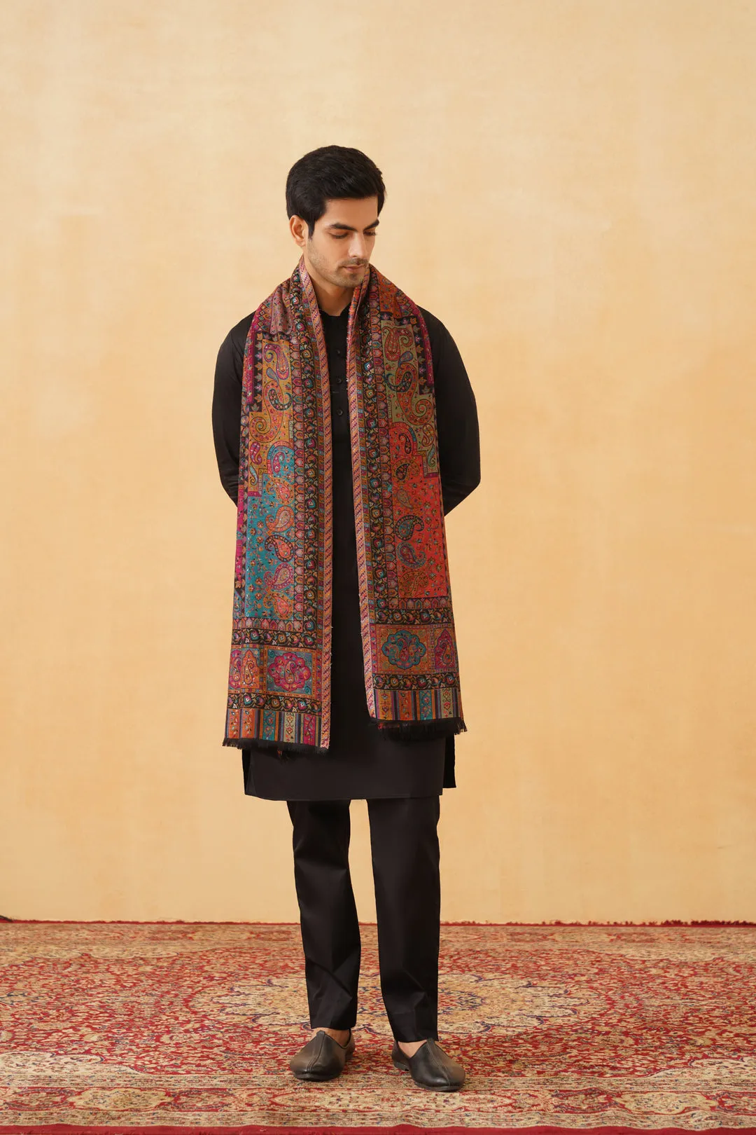 Multi Fusion Jamawar for Men