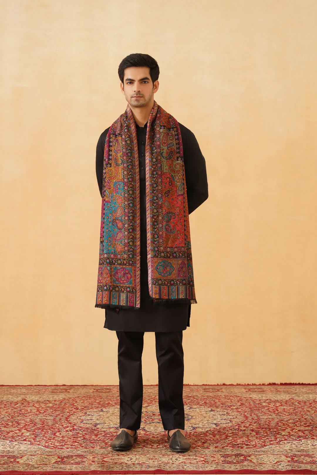 Multi Fusion Jamawar for Men