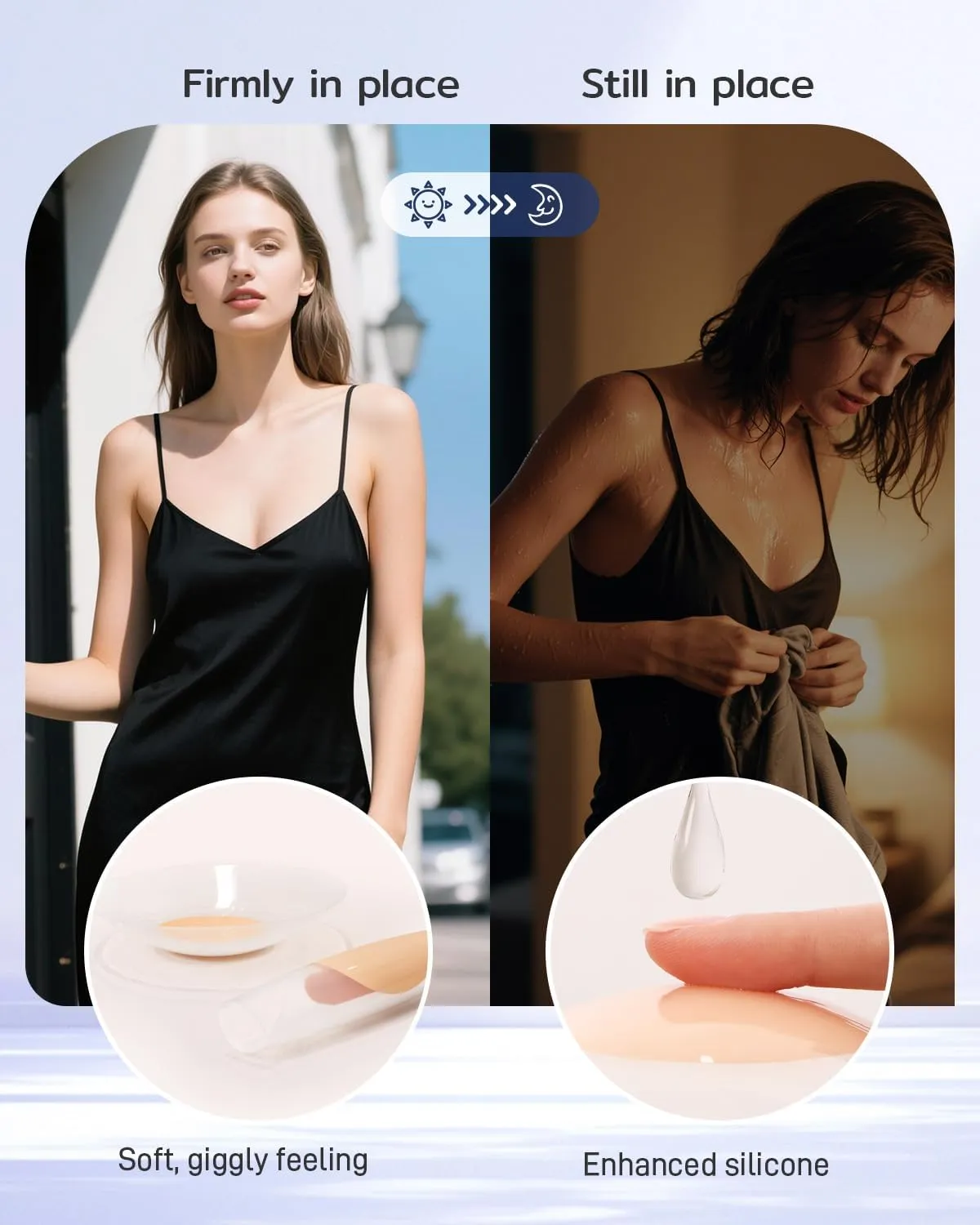 Niidor Transparent Nipple Covers For Women Seamless Silicone Pasties Nipple Covers Reusable 2025 Upgraded Breast Petals