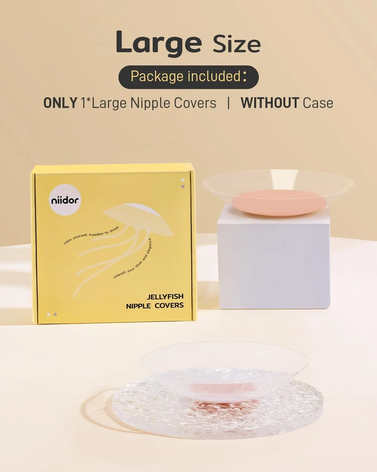 Niidor Transparent Nipple Covers For Women Seamless Silicone Pasties Nipple Covers Reusable 2025 Upgraded Breast Petals