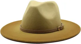 Niiyyjj British Style Winter Wool Wide Brim Fedoras Cap Men Women Panama Style Jazz Hats Party Hat