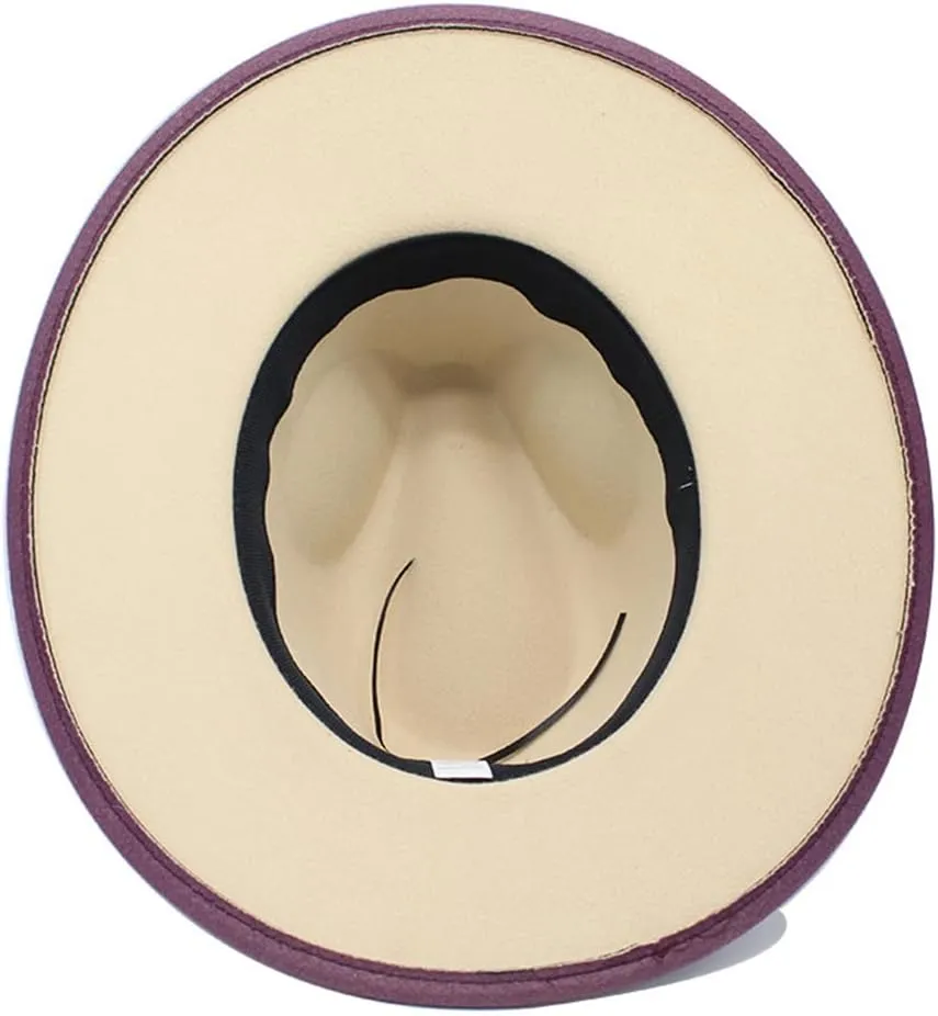 Niiyyjj British Style Winter Wool Wide Brim Fedoras Cap Men Women Panama Style Jazz Hats Party Hat