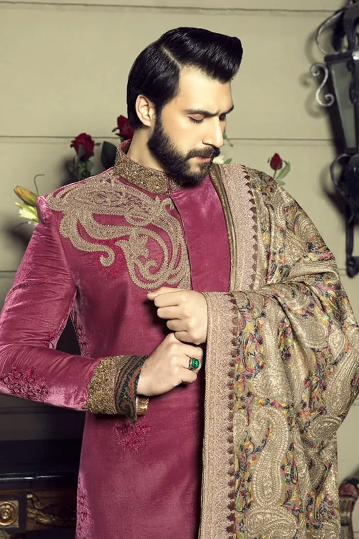 Pakistani Designer Royal Look Sherwani for Groom #C2011