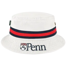 Penn White Relaxed Twill Bucket Hat