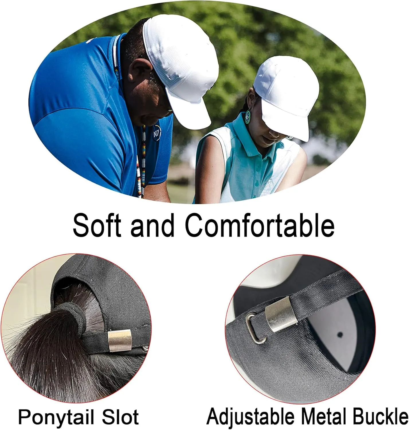 PFFY 2 Packs Baseball Cap Golf Dad Hat for Men and Women