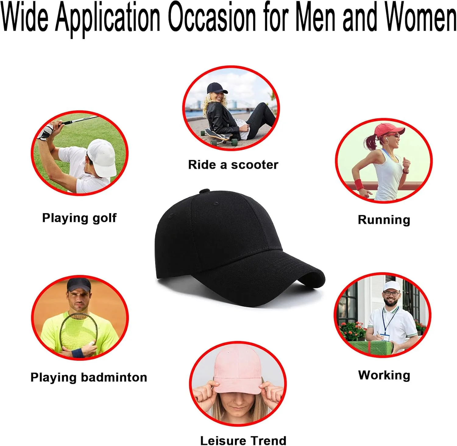 PFFY 2 Packs Baseball Cap Golf Dad Hat for Men and Women