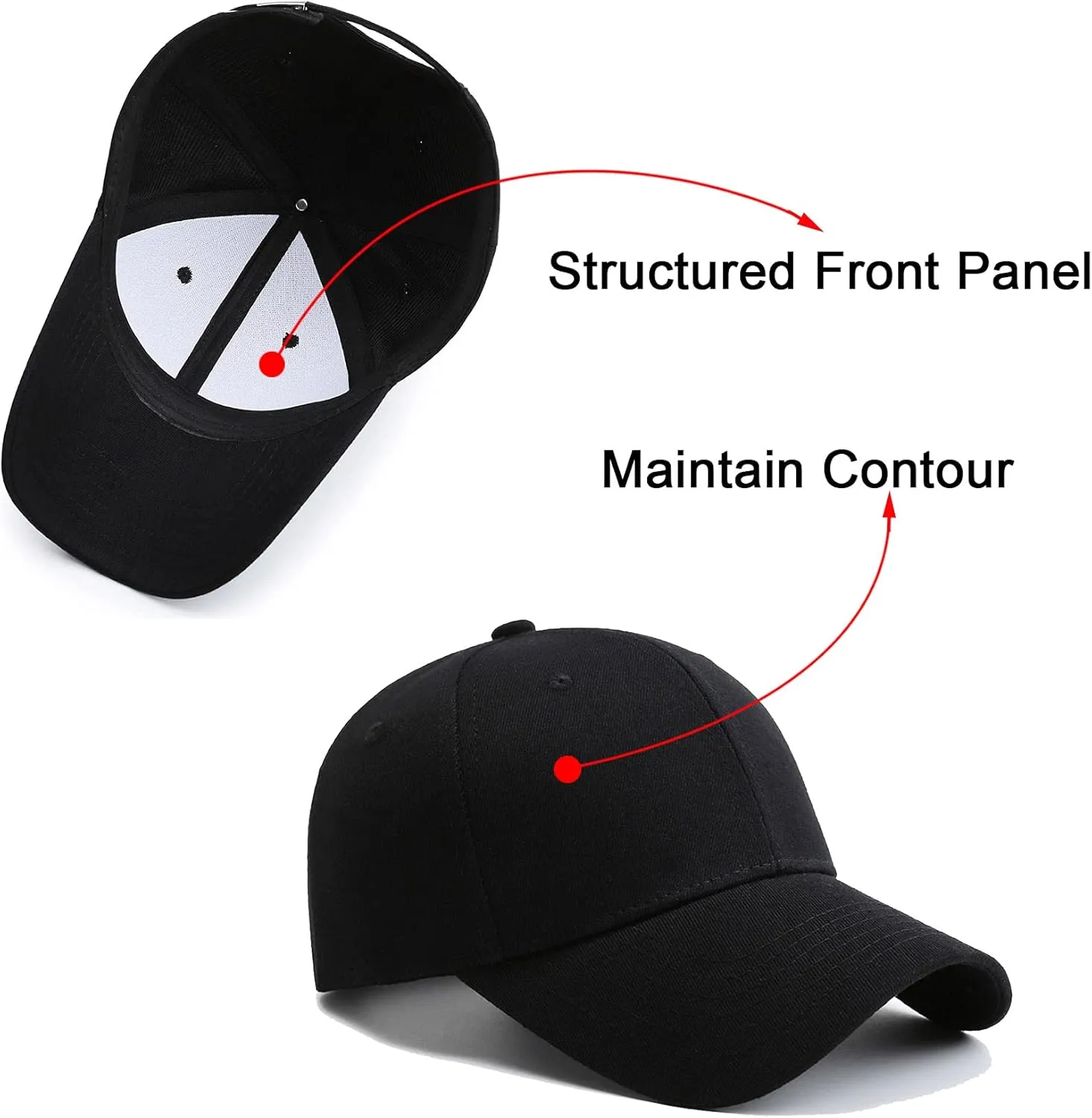 PFFY 2 Packs Baseball Cap Golf Dad Hat for Men and Women