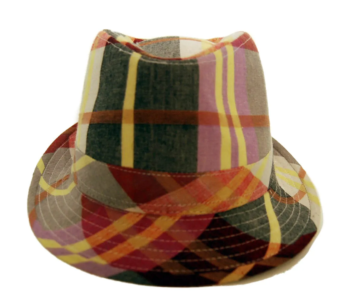 Plaid Porkpie Hat