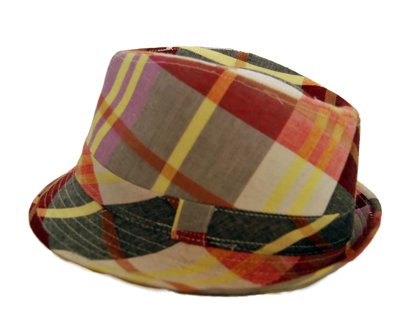 Plaid Porkpie Hat