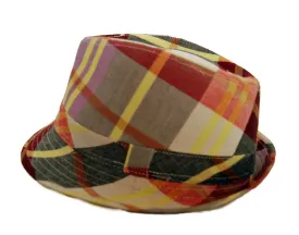 Plaid Porkpie Hat