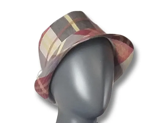 Plaid Porkpie Hat