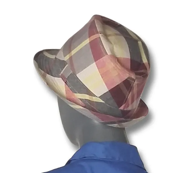Plaid Porkpie Hat