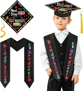 Preschool Graduation Cap and Stole for Kids Kindergarten Graduation, Next Stop 1st Grade Graduation Cap Kindergarten
