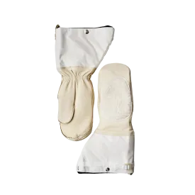 Raber Hy-Arctic Men's Mitt Shell: Durable Goatskin, Arctic Protection, Cheek Warmer, Reinforced Cuff, Ideal for Snowmobiling & Extreme Cold – Made in Canada