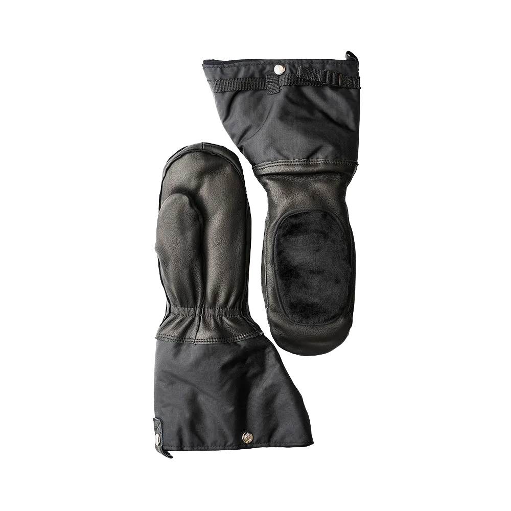Raber Hy-Arctic Men's Mitt Shell: Durable Goatskin, Arctic Protection, Cheek Warmer, Reinforced Cuff, Ideal for Snowmobiling & Extreme Cold – Made in Canada