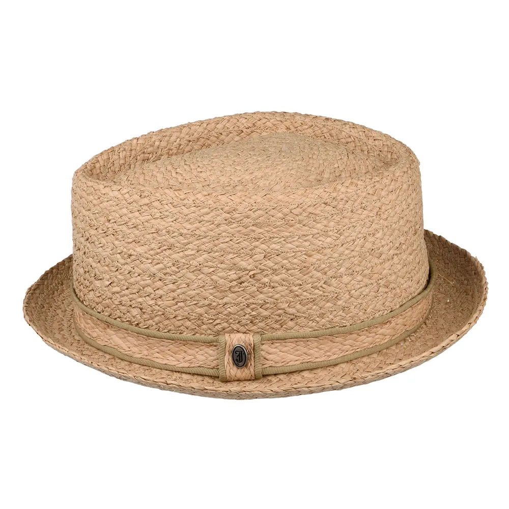 Raffia Diamond Crown Pork Pie Hat Wholesale Pack