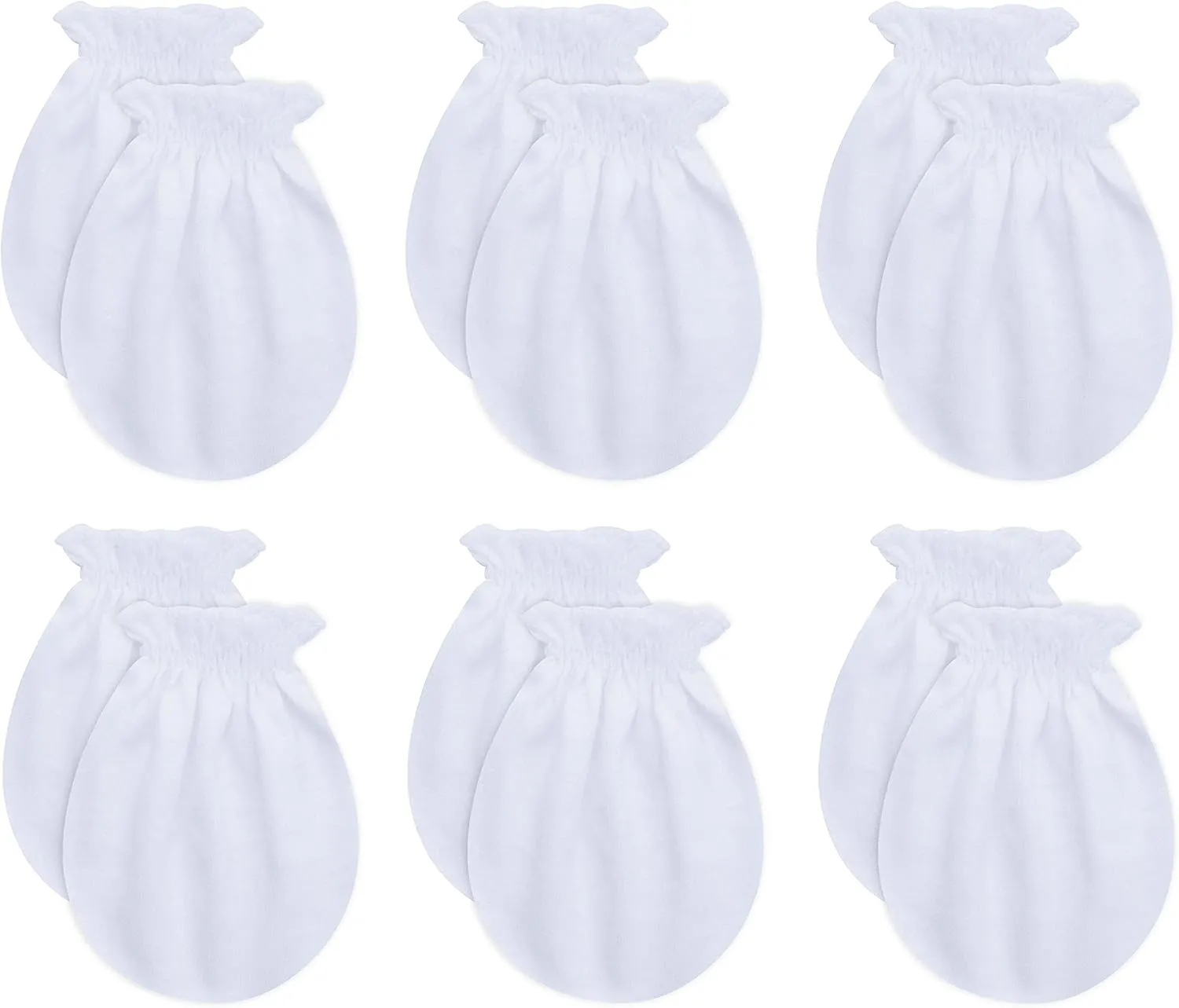 RATIVE No Scratch Mittens and Caps 100% Cotton for Newborn Baby 0-6 Months Boys Girls