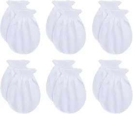 RATIVE No Scratch Mittens and Caps 100% Cotton for Newborn Baby 0-6 Months Boys Girls