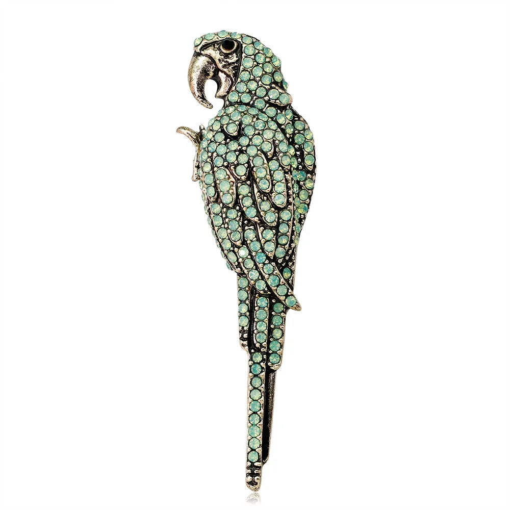 Rhinestone alloy bird brooch-fashion accessories-holiday brooch-vintage brooch-perfect gift for women