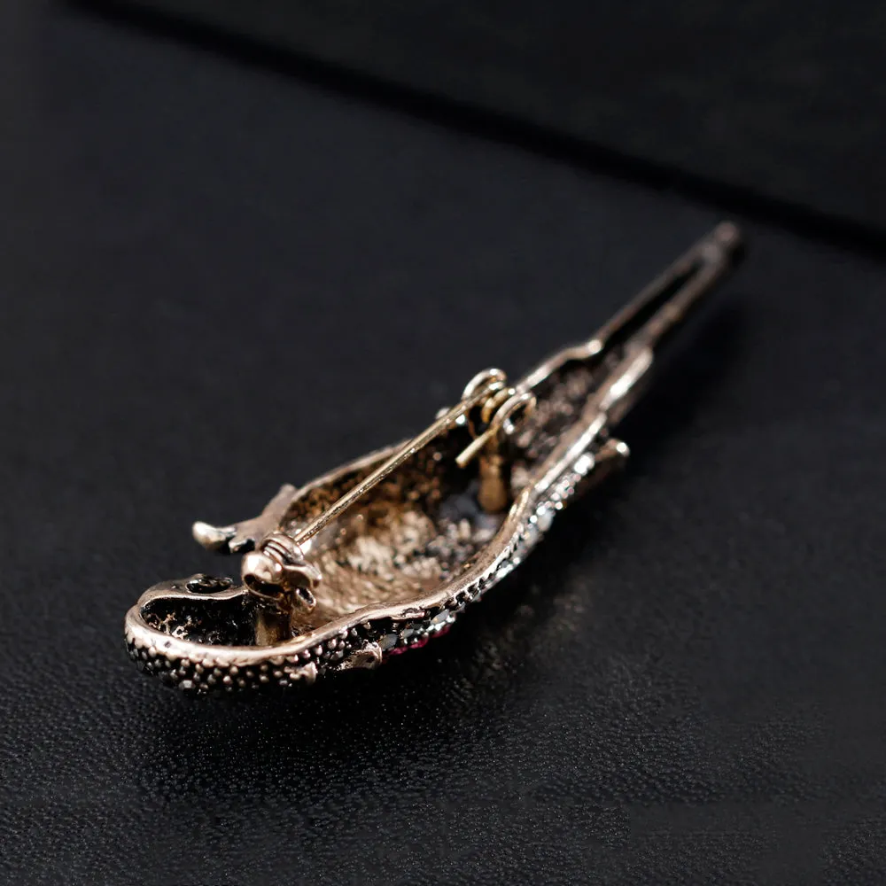 Rhinestone alloy bird brooch-fashion accessories-holiday brooch-vintage brooch-perfect gift for women