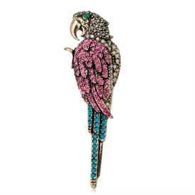 Rhinestone alloy bird brooch-fashion accessories-holiday brooch-vintage brooch-perfect gift for women