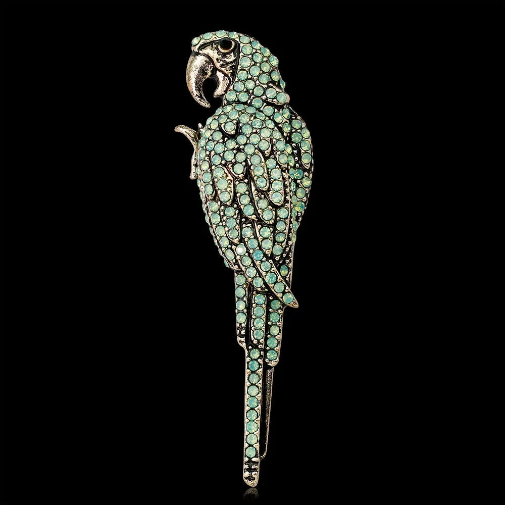Rhinestone alloy bird brooch-fashion accessories-holiday brooch-vintage brooch-perfect gift for women